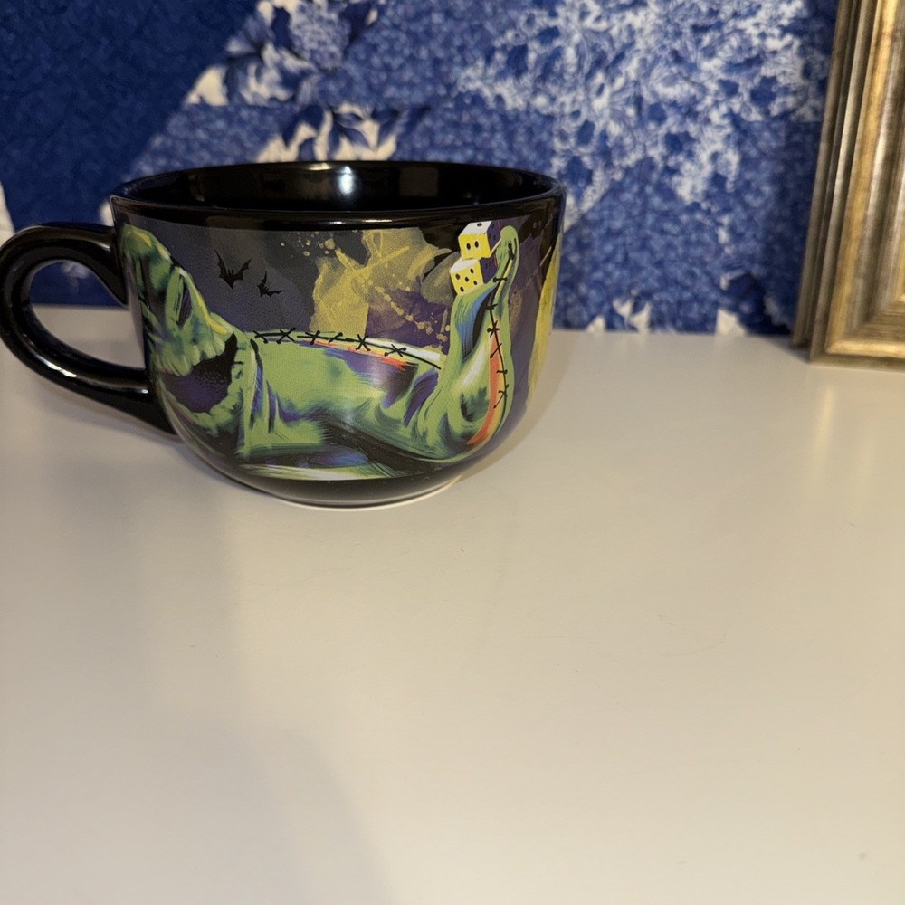 Disney Nightmare Before Christmas XL Soup Bowl Mug Jack Sally Oogie Boogie 2021